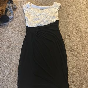 Black and white dress